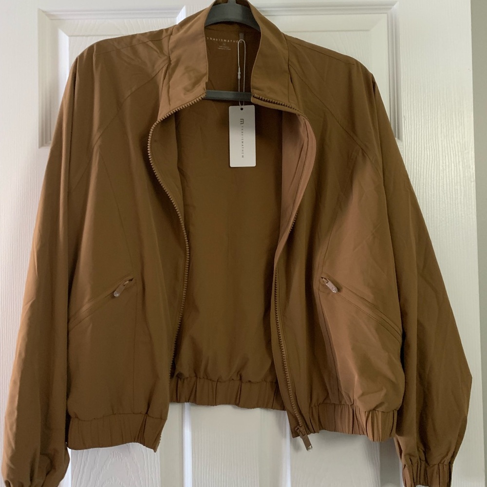 Travis Mathew Tan Bomber Jacket